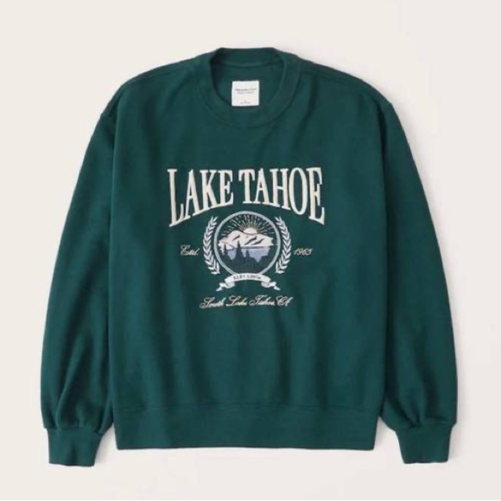 Abercrombie Boyfriend crew Lake Tahoe sweatshirt